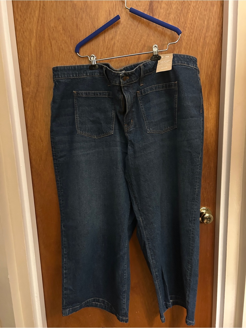 Madewell Women's Plus Perfect Vintage Wide Leg Jeans Dark Wash